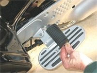 thumbnail image 2 of Black Motorcycle Foot Boards – Front & Rear Pair – Fits Honda, Yamaha, Suzuki, Kawasaki – Metal & Rubber 2 of 5