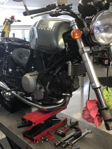 Mark Zach Oliver's Motorcycles Ikon suspension Ducati GT1000 condition care