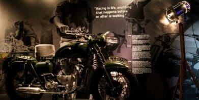 Triumph factory visitor centre museum Bobber Black Speedmaster TR6R