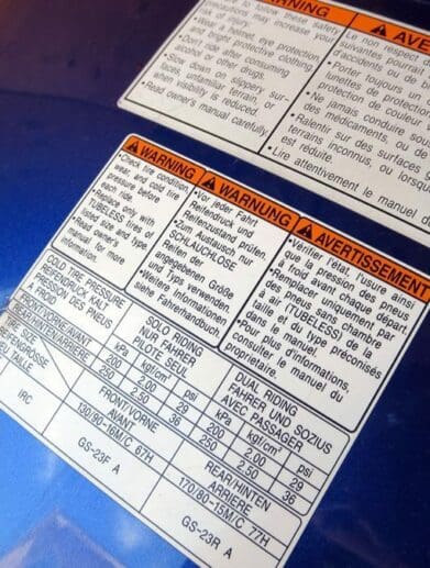 How to remove motorcycle stickers