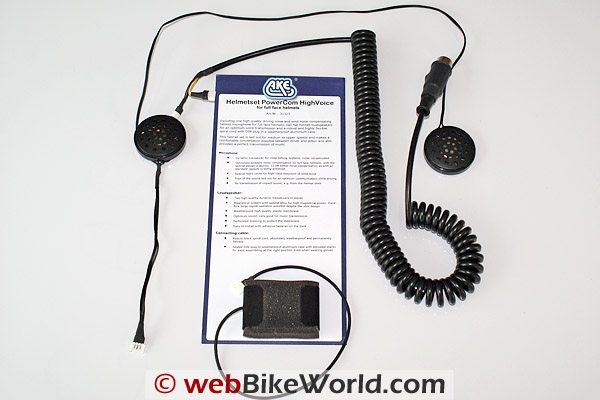 AKE PowerCom Motorcycle Communications System - HighVoice Headset Speakers