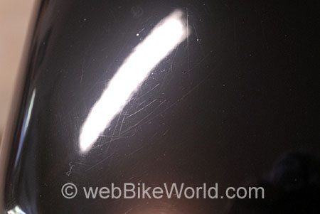 Britemax Black Max - Painted surface after first treatment