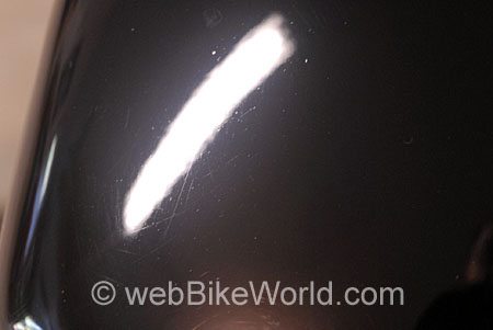 Britemax Black Max - Painted surface after second treatment
