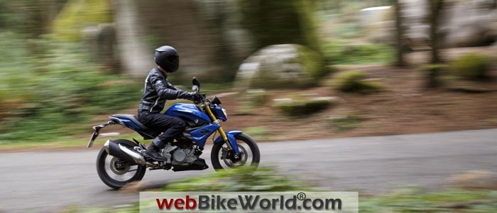 BMW G310R Blue On the Road