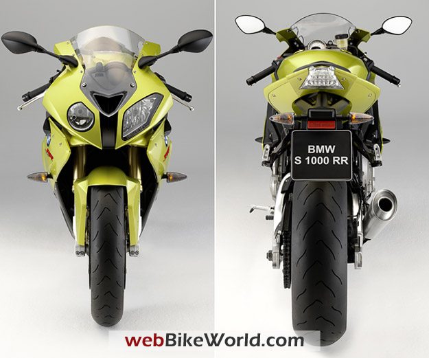 BMW S1000RR - Front and Rear Views