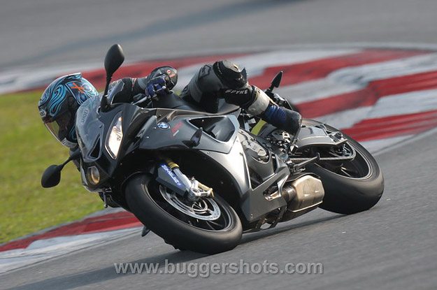 BMW S 1000 RR at Full Lean