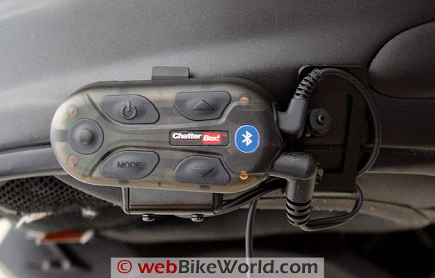 Chatterbox XBi2 - Intercom Module Mounted on Helmet