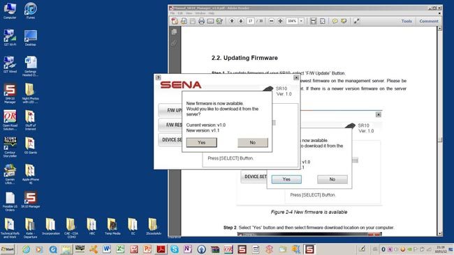 Connecting to the Sena Server for Firmware Updates