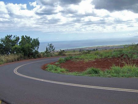 Curvy Motorcycle Road in Hawaii