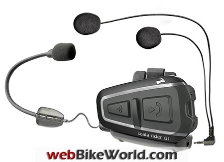 Cardo Scala Rider Q1 - Q3 Intercoms - webBikeWorld