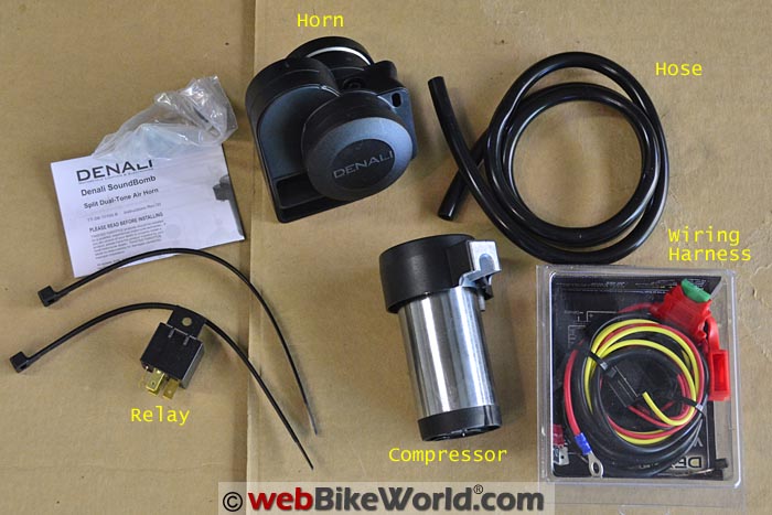 Denali Soundbomb Split Horn Kit and Wiring Harness