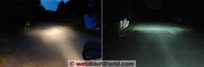 DR650 High Beam Comparison