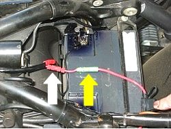 Motorcycle headlight relay