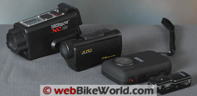 Four Motorcycle Video Cameras