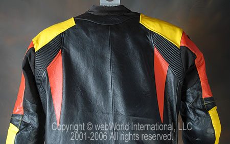 GiMoto Custom Motorcycle Leathers - Upper Back