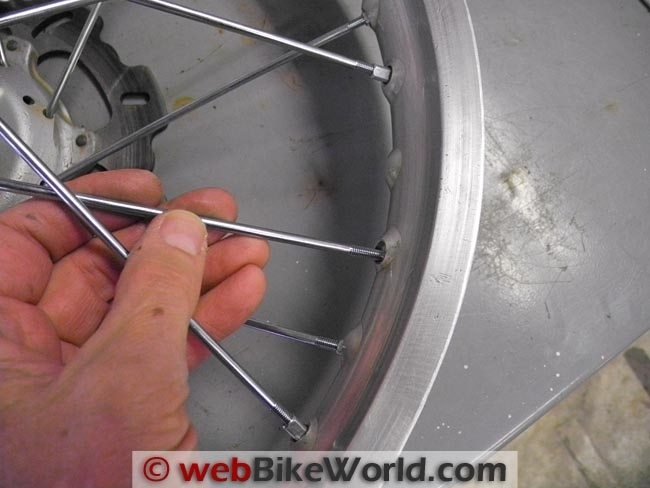 re spoke motorcycle wheel