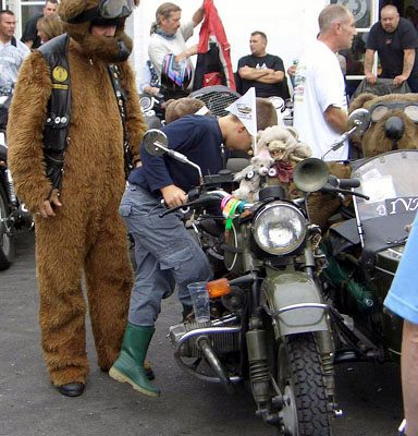 Ivan Crazy Bob and his Ural sidecar outfit