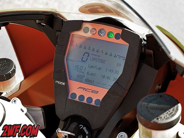 KTM RC8 Instruments