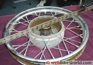 Measuring wheel offset