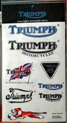 Vintage Triumph Motorcycle  Decal Sticker prism 