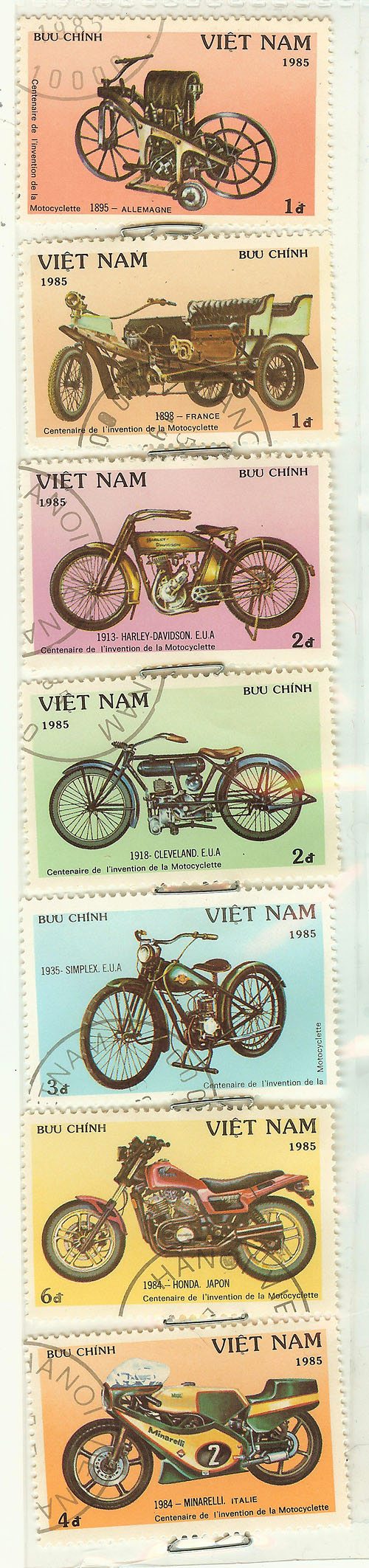 Motorcycle Stamps - Viet Nam