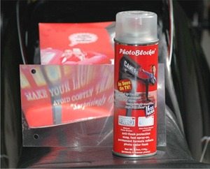 PHOTOBLOCKER LICENSE PLATE SPRAY ON COATING PHOTOSHIELD FOR YOUR CAR  PRIVACY