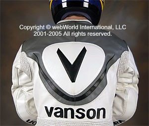 Vanson Leathers - Volante suit, rear view