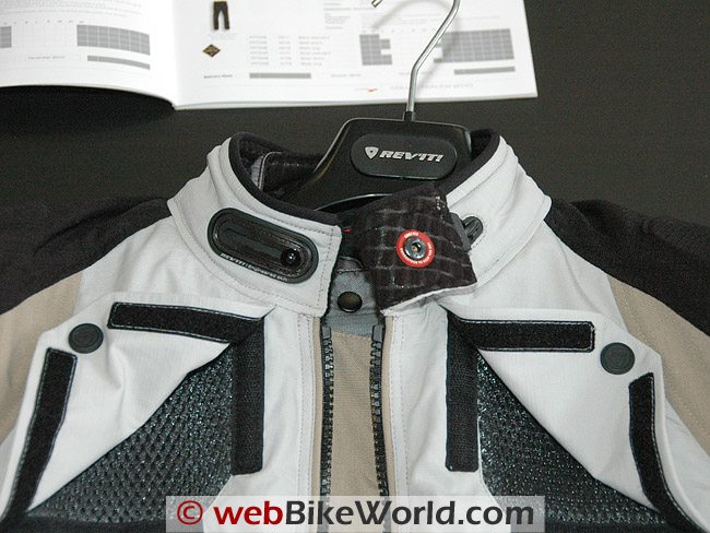 Rev'it Defender GTX Jacket - Collar and Vents