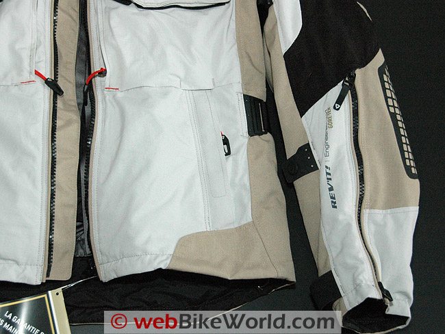 Rev'it Defender GTX Jacket - Pockets and Sleeve Vents