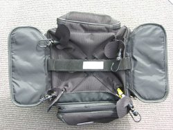 Motorcycle tail bag - seat bag - top view