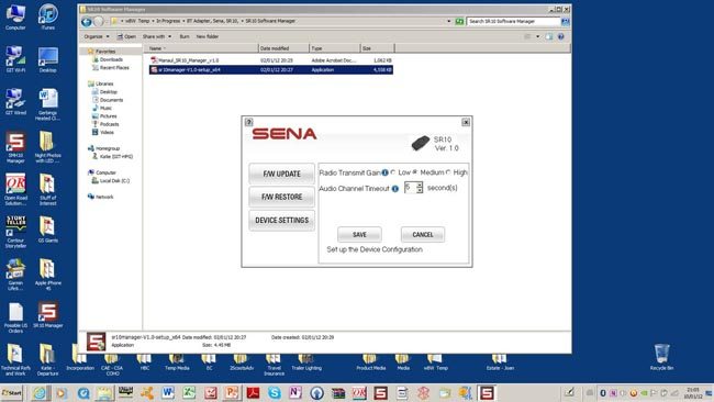 Sena SR10 Firmware Updates