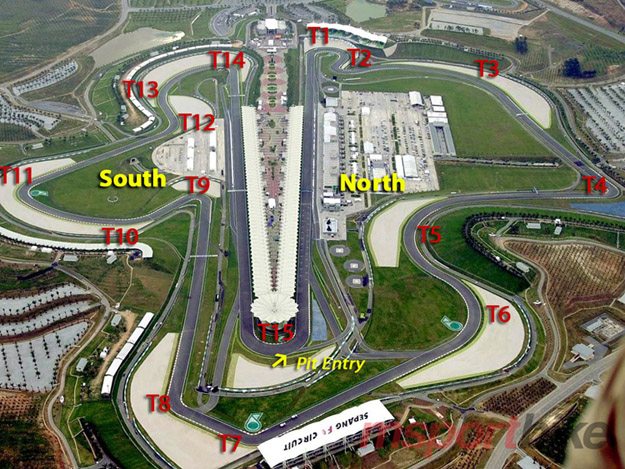 Aerial View of Sepang Circuit