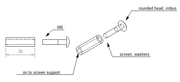 BMW windscreen spacer drawing