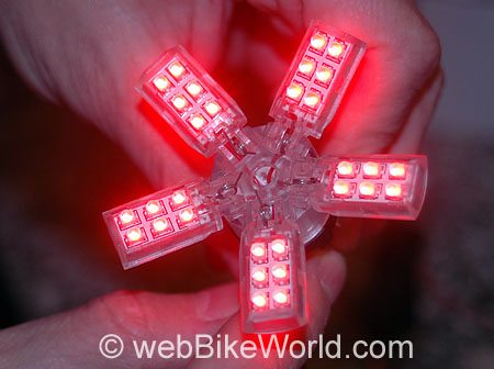 Spider LED Light - SpiderLite unfolded