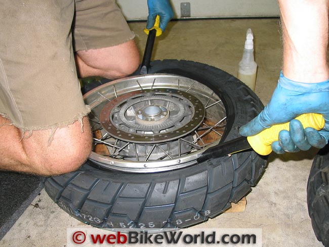 Stubby Tire Tools on Continental TKC80