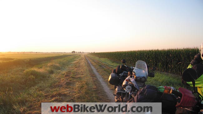 Sunset on the Trans-America Trail