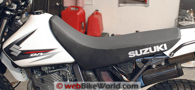 Suzuki DR650 Stock Seat Comparison