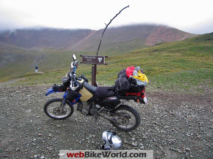 Suzuki DRZ-400S on Cinnamon Pass