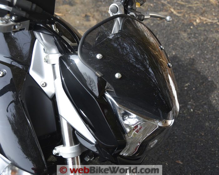 Suzuki GW250 Screen Windscreen Review Installation - webBikeWorld