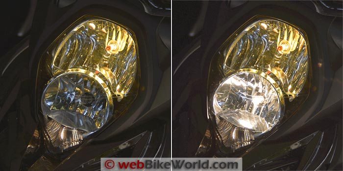 Suzuki V-Strom 1000 ABS Yellow Bulb On-Off