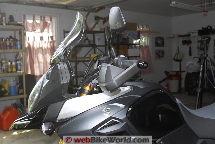 SW-Motech Bar Risers on Suzuki V-Strom 1000 ABS Side View