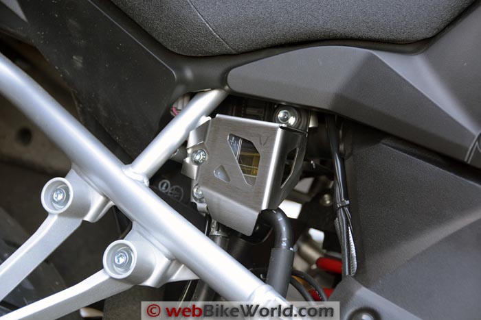 SW-Motech Suzuki Rear Brake Cylinder Protector Close-up