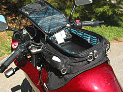 CARACHOME Magnetic Mini Motorbike Motorcycle Tank Bag,Waterproof Oxford Motorcycle Tank Bag with Map Window Universal Oil Fuel Tank Bags for Honda Yamaha Suzuki Kawasaki Harley BMW 