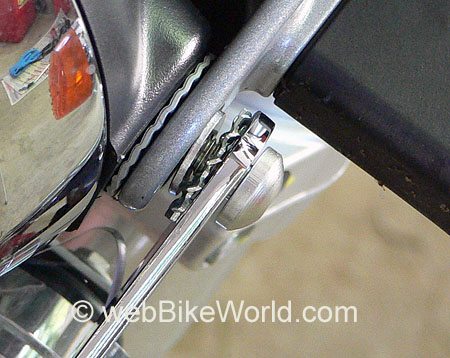 Motorcycle Fly Screen Headlight Mount