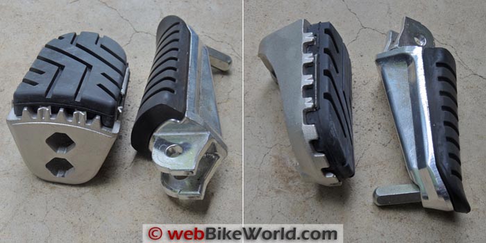 Wide vs. Stock Foot Pegs