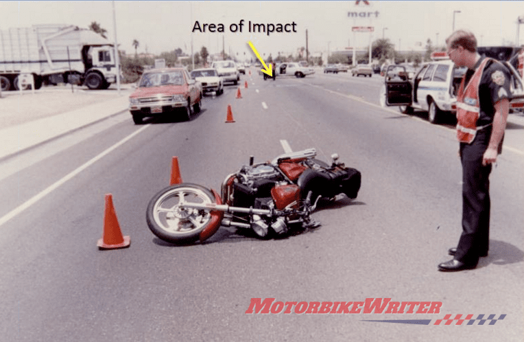 Road safety crash accident motorcycle focus
