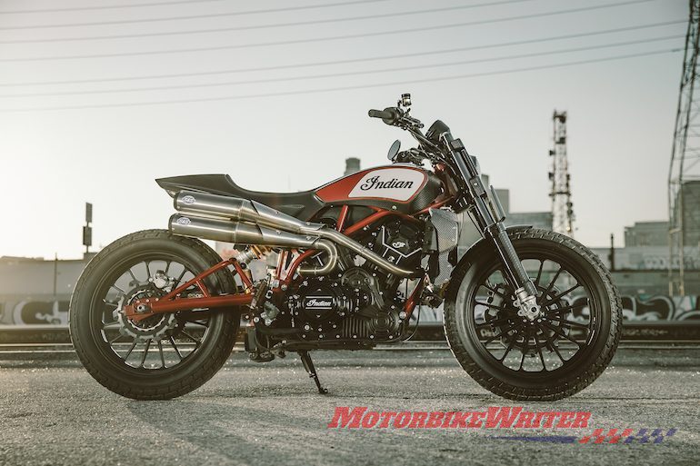 Indian Motorcycle Scout FTR1200 - learner bike coming? Travis Pastrana FTR750 Evel Knievel stunts recreated on Indian FTR1200 usb