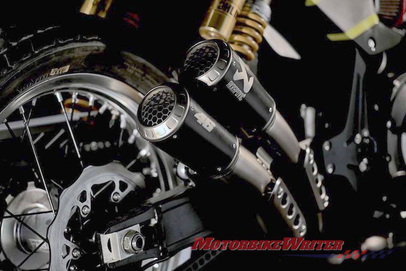 Valentino Rossi's Yamaha XJR1300 big-bore tracker chop