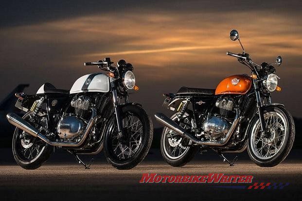 Royal Enfield 650 twins factory axe gap 2019