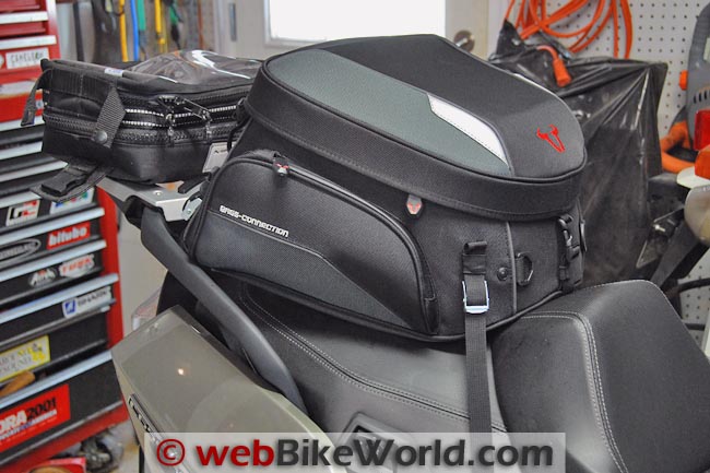 Bags-Connection EVO Rear Bag on the BMW Scooter